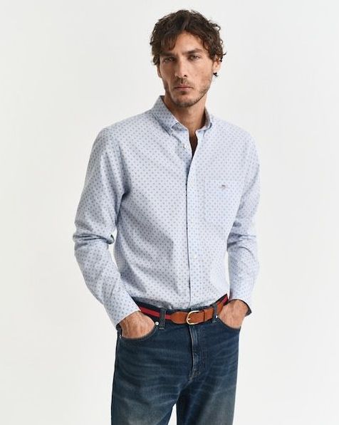 Gant Langarmhemd »REG MICRO PRINT SHIRT«, mit modischem Muster