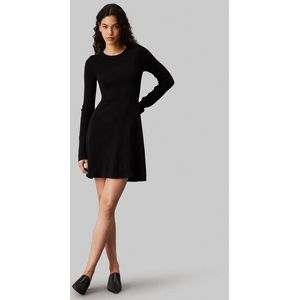 Calvin Klein Jeans Sweatkleid »CK INTARSIA SWEATER DRESS«, mit Logostickerei
