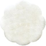 Heitmann Felle Fellteppich »Lammfell Blütenform - Premium Qualität«, blumenförmig, 60 mm Höhe, echtes Austral. Lammfell, Ø 140 cm, besonders dicht & weich