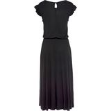 Beachtime Midikleid, aus Viskosejersey, kurzärmliges Sommerkleid, Strandkleid, Basic