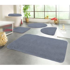 KiNZLER Badematte »Chaozhou«, rutschhemmend beschichtet, fußbodenheizungsgeeignet, Badteppich, Uni Farben, weich, als rechteckig, rund & Set erhältlich