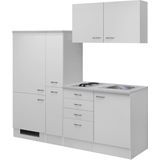 Flex-Well Küchenzeile »Wito«, Gesamtbreite 190 cm, mit Apothekerschrank, mit Einbau-Kühlschrank etc.