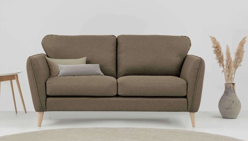 Home affaire 2-Sitzer »MARSEILLE Sofa 170 cm«, mit Massivholzbeinen aus Eiche, verschiedene Bezüge und Farbvarianten