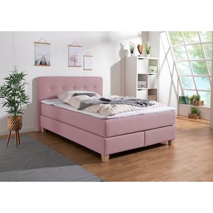 Home affaire Boxspringbett »Fargo«, in Überlänge 220 cm, mit Topper, 3 Ausführungen, 4, Breiten