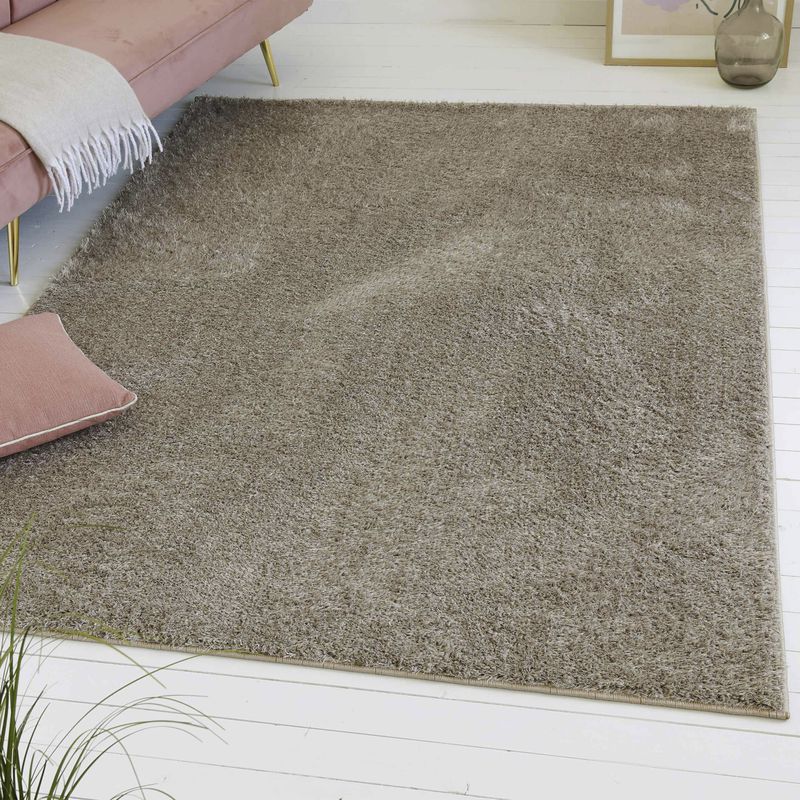 my home Hochflor-Teppich »Nickolas«, rund, 30 mm Höhe, Langflor, Shaggy, dichter weicher Hochflor, uni farben, Wohnzimmer