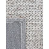 carpetfine Wollteppich »Sina«, rund, 14 mm Höhe, grobe Struktur, Zeitloses Design, reine Wolle, Wohnzimmer