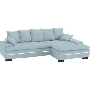 Mr. Couch Ecksofa »Haiti II, L-Form«, RGB-LED Beleuchtung, wahlweise mit Kaltschaum, Bett, Bettkasten