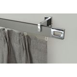 GARESA Gardinenstange »FLAT«, 1 läufig-läufig, Wunschmaßlänge, Rechteckprofil, Wandmontage, perfekter Lauf, modern, verlängerbar