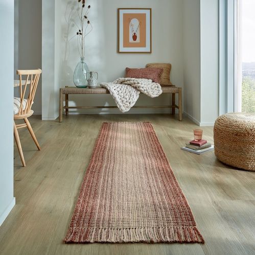 FLAIR RUGS Läufer »Jute Ombre«, rechteckig, 8 mm Höhe