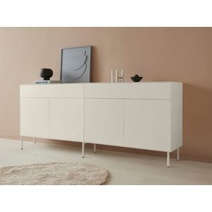 LeGer Home by Lena Gercke Sideboard »Essentials«, (2 St.), Breite: 224cm, MDF lackiert, Push-to-open-Funktion