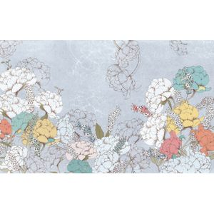 Komar Fototapete »Digitaldruck Vlies - Planting Peonies - Größe 400 x 250 cm«, bedruckt-floral-geblümt-gemustert-tropisch, Wohnzimmer, Schlafzimmer