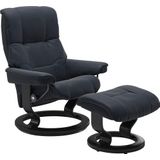Stressless® Relaxsessel »Mayfair«, (Set, Relaxsessel mit Hocker), mit Hocker, mit Classic Base, Größe S, M & L, Gestell Schwarz