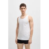 BOSS Unterhemd »Tank Top 3P CO«, (Packung, 3 St.), mit Rippbündchen