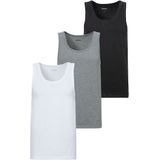 BOSS Unterhemd »Tank Top 3P CO«, (Packung, 3 St.), mit Rippbündchen