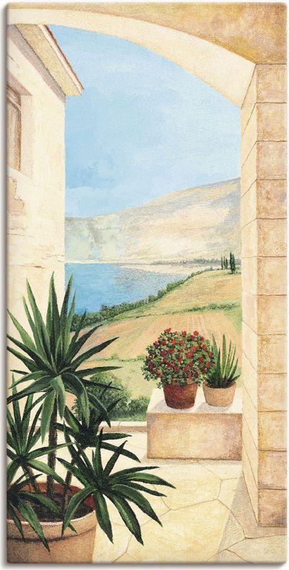 Artland Wandbild »Blick auf Toskanalandschaft«, Fensterblick, (1 St.), als Alubild, Outdoorbild, Leinwandbild, Poster, Wandaufkleber