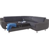 TRENDMANUFAKTUR Ecksofa »Rondo 3, zeitlos und modern, im Materialmix, L-Form«, wahlweise Federkern für hohen Sitzkomfort, wahlweise Bettfunktion