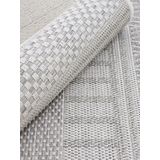 carpetfine Teppich »Boho 100«, rund, 4 mm Höhe, robustes Flachgewebe, Sisal Optik, UV-beständig, Außenbereich