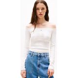 Tommy Jeans Langarmshirt »TJW SLIM ESSENTIAL BOAT NECK LS«