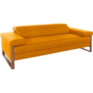 W.SCHILLIG 2,5-Sitzer »finn«, German Design Award 2016, Fußgestell Nussbaum natur, Breite 230 cm