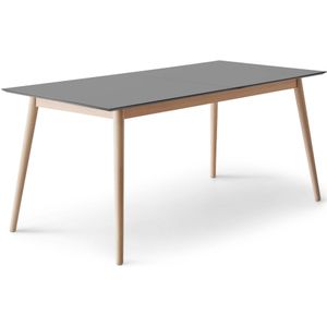 Hammel Furniture Esstisch »Meza Designtisch mit Auszugsfunktion und 2 Einlegeplatten«, (1 St.), rechteckige Tischplatte MDF, Esche Massivholzgestell