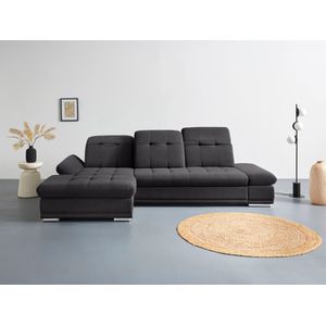COTTA Ecksofa »Holiday L-Form mit Sitztiefen-, Armteil- und Kopfteilverstellung«, wahlweise mit Bettfunktion inkl. Bettkasten