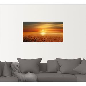 Artland Wandbild »Sonnenuntergang über dem Meer«, Sonnenaufgang & -untergang, (1 St.), als Leinwandbild, Poster, Wandaufkleber in verschied. Größen