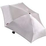 EuroSCHIRM® Taschenregenschirm »Dainty, silber«, besonders leicht, super flach und extra klein, mit UV-Schutz 50+