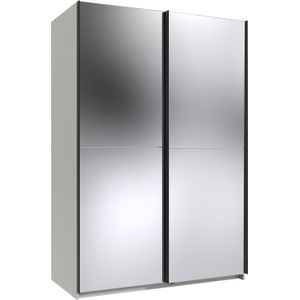 Wimex Kleiderschrank »Mugano, B/T/H 135 oder 180/65/198cm, Made in Germany«, (wähle Deine Ausstattung: Basic oder Premium!), 2 Schwebetüren mit oder ohne Spiegel, Metallgriffe