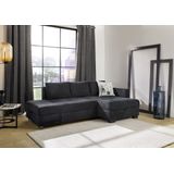 Jockenhöfer Gruppe Ecksofa »Fantasy, Dreh-Schwenk-Ottomane«, inklusive Relax- und Schlaffunktion, Ottomane links/ rechts montierbar