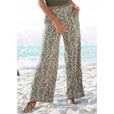Buffalo Jerseyhose, mit Alloverdruck in Paperbag-Optik, Wide-Leg