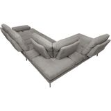 CALIA ITALIA Ecksofa »Toby Wing, L-Form, Designsofa mit sensationellem Sitzkomfort«, Sitztiefenverstellung, funktionale Ecke, Füße in schwarz matt