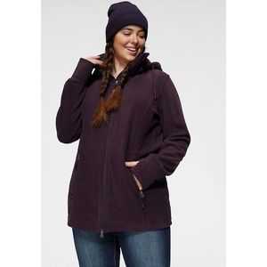 Polarino Fleecejacke, mit Kapuze, für kalte Tage, aus Fleece, sportlicher Stil, atmungsaktiv