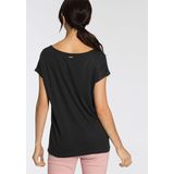 Laura Scott Shirtbluse, aus Satin und Jersey