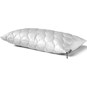 Dunlopillo Baumwollkissen »Fusion 40x80 oder 80x80 cm, luftdurchlässig, Climate-Control-Bezug«, Füllung: Polyester, Bezug: 100% Baumwolle, (1 St.), Dunlofill® Helix-Micro-Faser, allergikerfreundlich, hohe Qualität