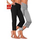 Vivance active Caprihose, (2er-Pack), mit Gummibund, Loungewear