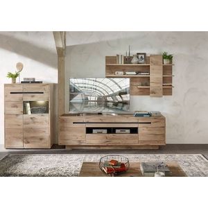 Innostyle Wohnwand »BELLANO«, (Komplett-Set, 3 St.), inkl. LED-Beleuchtung