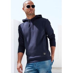 John Devin Hoodie, Langarm, Sweatshirt mit Rundhals und Kapuze, Baumwollmischung