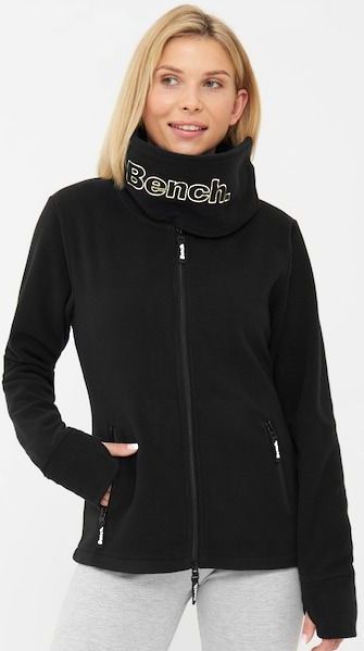 Bench. Fleecejacke »FUNNEL«, (1 St.), ohne Kapuze, mit Glitzerstickerei