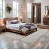 my home Bettumrandung »Odenne«, (Set, 3 tlg.), handgewebter Wendeteppich, melierte Optik, reine Wolle, Wohnzimmer