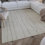 Wecon home Wollteppich »Hamptons THIRTYNINE«, rechteckig, 10 mm Höhe, Läufer, Schurwolle, Kurzflor, Wohnzimmer, Schlafzimmer, elegant, Linie