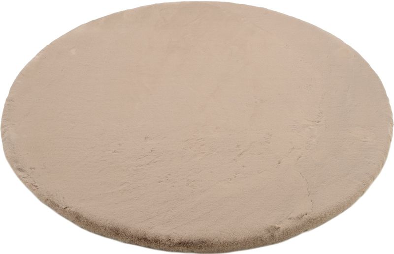 OCI DIE TEPPICHMARKE Teppich »ALISSA«, rund, 38 mm Höhe, Kuschelig weicher Flor, Kaninchen Fell Haptik, getuftet