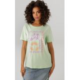 Aniston CASUAL T-Shirt, mit farbharmonischen Frontprint aus Foliendruck - NEUE KOLLEKTION
