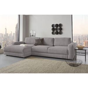Places of Style Ecksofa »Bloomfield, L-Form«, extra tiefe Sitzfläche, wahlweise mit Sitztiefenverstellung