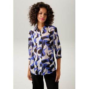 Aniston CASUAL Hemdbluse, mit ausdrucksstarkem, graphischem Druck