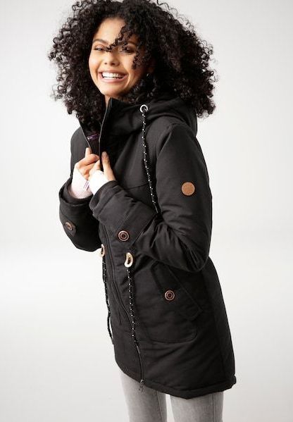 KangaROOS Winterjacke, mit Kapuze, mit Fleece-Fütterung