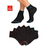 H.I.S Kurzsocken, (Packung, 7 Paar), mit farbigen Bündchen