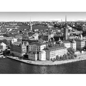 Papermoon Fototapete »Stadt schwarz & weiß«
