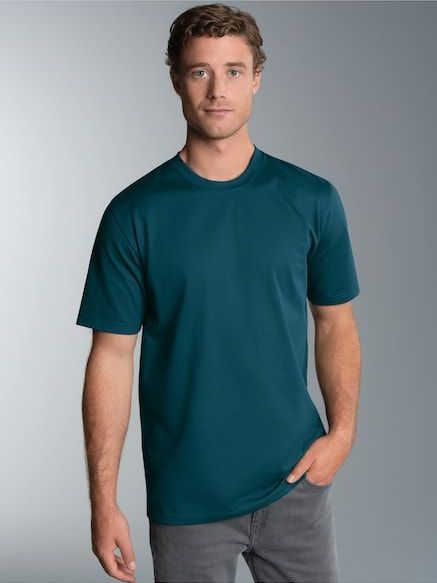 Trigema T-Shirt »TRIGEMA T-Shirt DELUXE Baumwolle«, (1 tlg.)