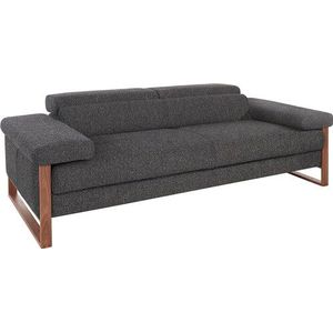 W.SCHILLIG 2,5-Sitzer »finn«, German Design Award 2016, Fußgestell Nussbaum natur, Breite 230 cm