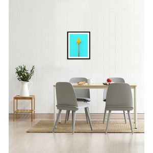 queence Bild »Lion«, Obst-Obst Bilder-Lebensmittel-Essen-Kunst-Figuren, (1 St.), HD Premium Poster-Druck inkl. Holzrahmen